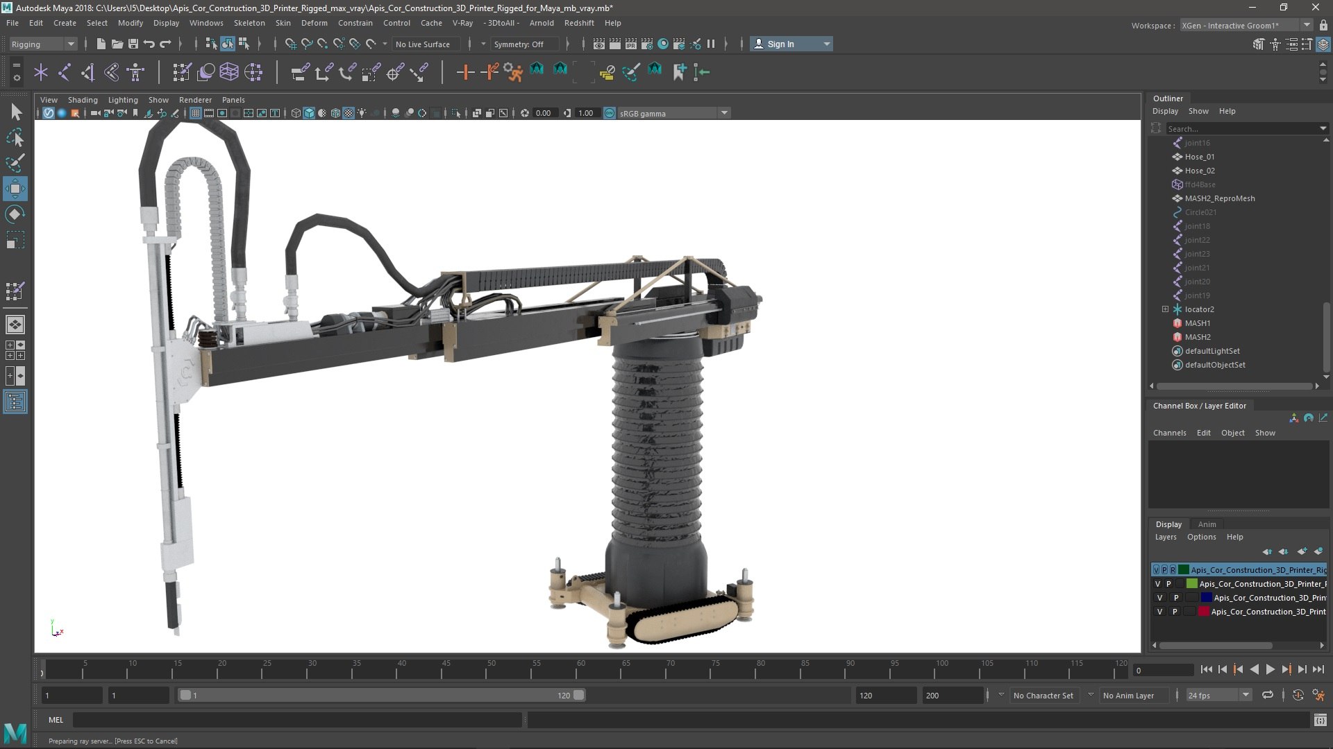 3D Apis Cor Construction 3D Printer Rigged for Maya https://p.turbosquid.com/ts-thumb/E0/y7khCi/4m/apis_cor_construction_3d_printer_rigged_for_maya_010/jpg/1735285839/1920x1080/fit_q87/da66da9fdb7cacb71a15642621be355672b02791/apis_cor_construction_3d_printer_rigged_for_maya_010.jpg