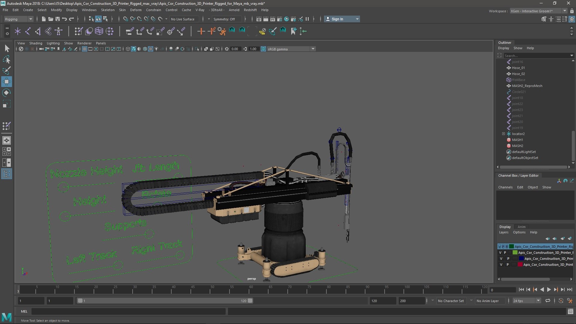3D Apis Cor Construction 3D Printer Rigged for Maya https://p.turbosquid.com/ts-thumb/E0/y7khCi/Ho/apis_cor_construction_3d_printer_rigged_for_maya_008/jpg/1735285838/1920x1080/fit_q87/faa9b350858083f4bcaa772ec2103584c793480a/apis_cor_construction_3d_printer_rigged_for_maya_008.jpg