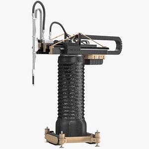 3D Apis Cor Construction 3D Printer Rigged for Maya