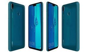 3D huawei y9 2019 blue