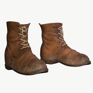 Ready Leather Boots Pbr 3D Model - TurboSquid 1216079