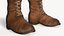 Texturas de PBR de pronto jogo de botas de couro