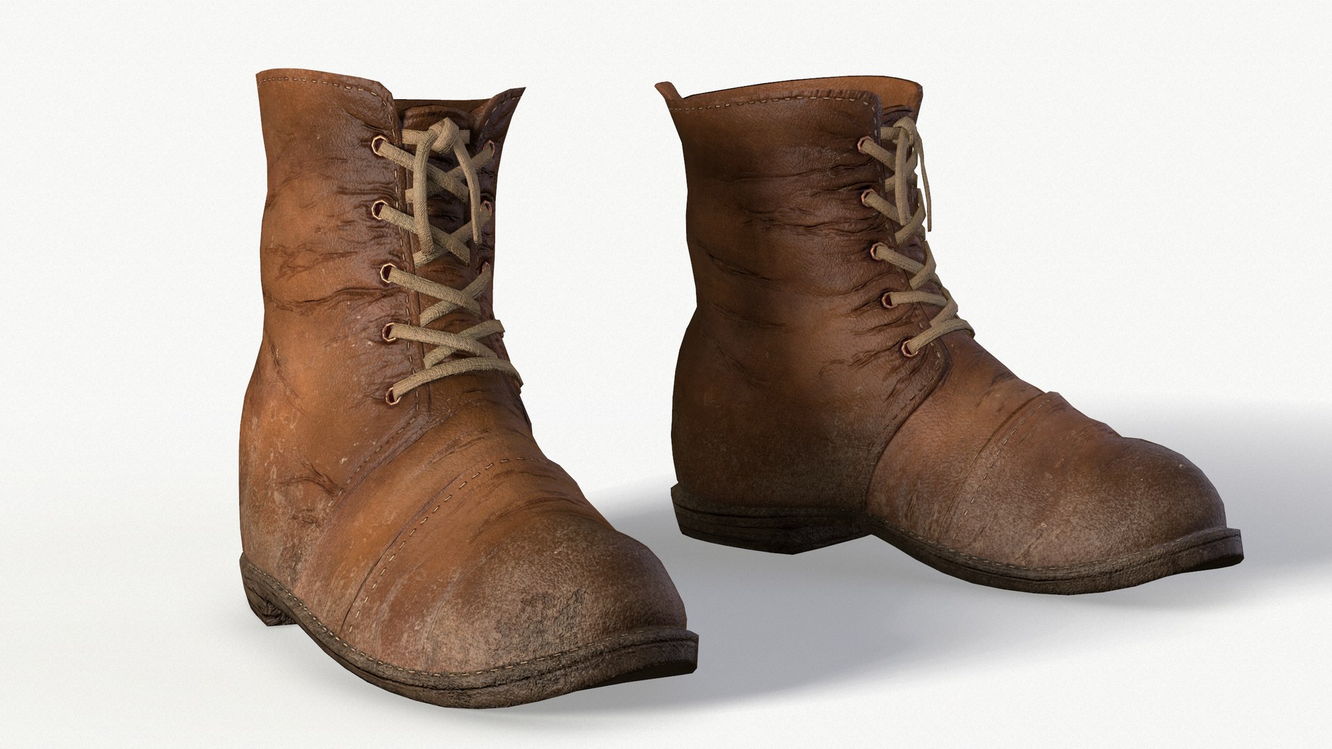 ready leather boots pbr 3D model https://p.turbosquid.com/ts-thumb/E1/5pLYeE/OW821kzX/14/png/1506745260/1920x1080/fit_q87/dcb762e3dc42a4b8487be9cf1c5d48dc312f4376/14.jpg