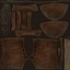 Texturas de PBR de pronto jogo de botas de couro
