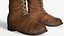 Texturas de PBR de pronto jogo de botas de couro