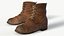 Texturas de PBR de pronto jogo de botas de couro