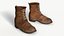 Texturas de PBR de pronto jogo de botas de couro