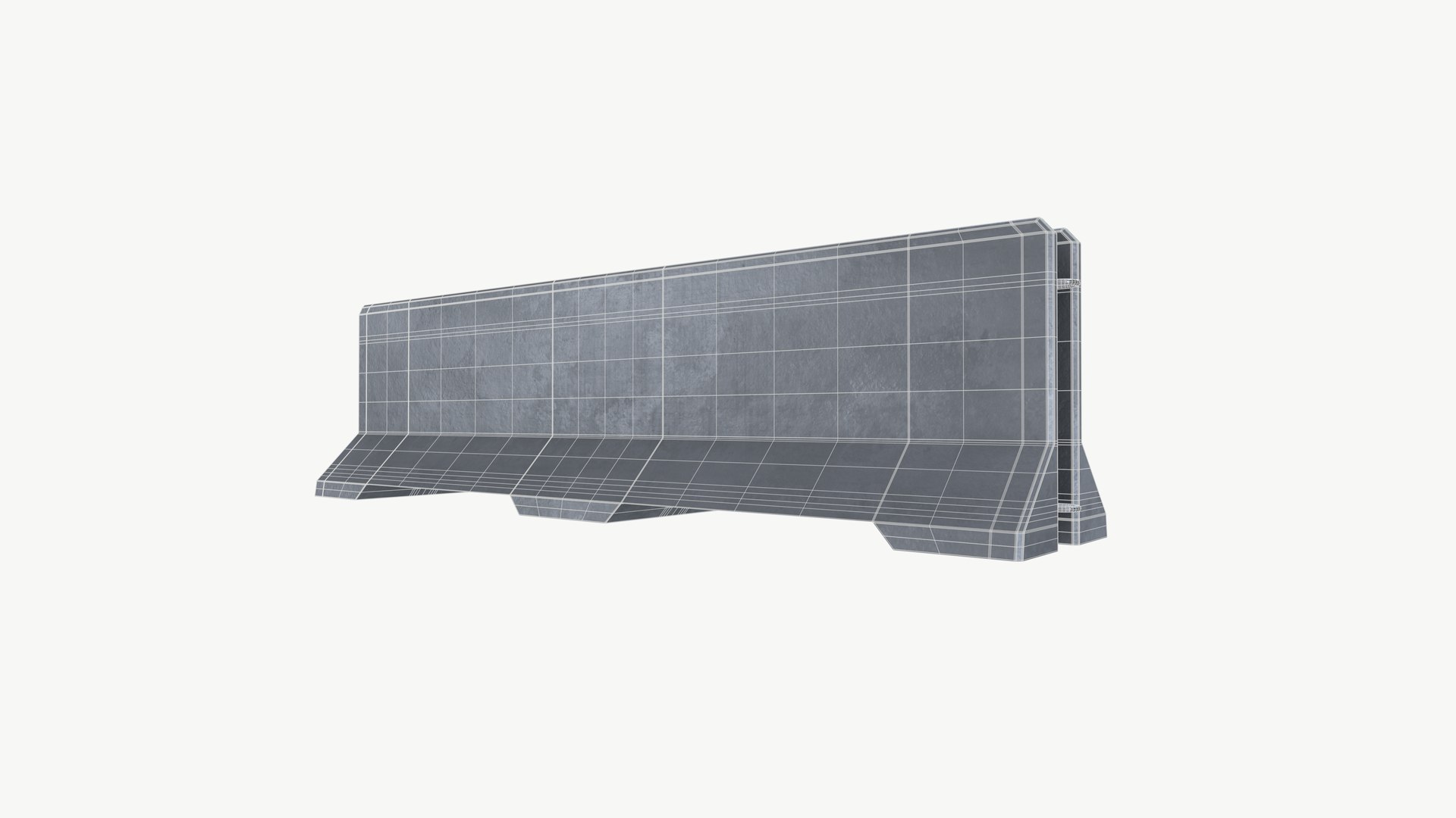 Road Barrier Model - TurboSquid 2319007