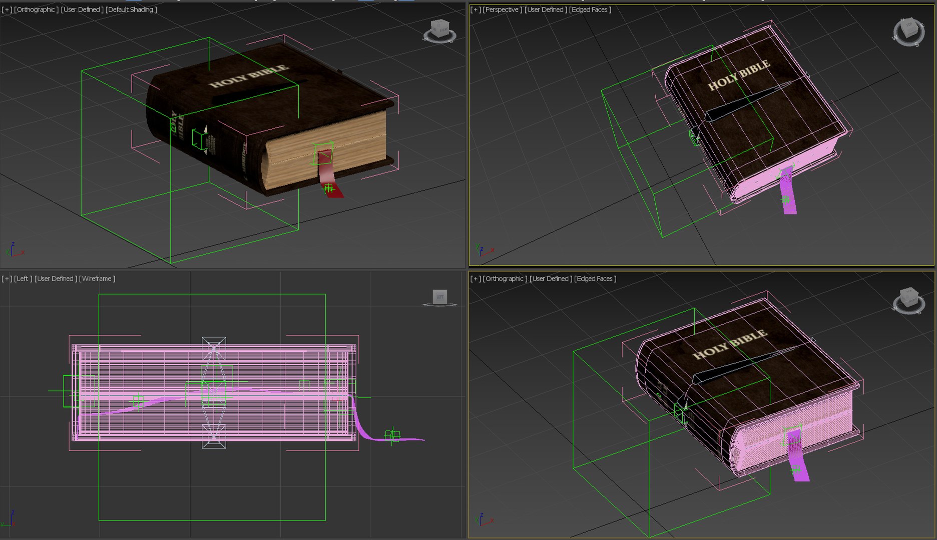 HolyBible com animação de livro aberto Modelo 3D - TurboSquid 1858742