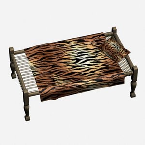 charpai bed 3d model