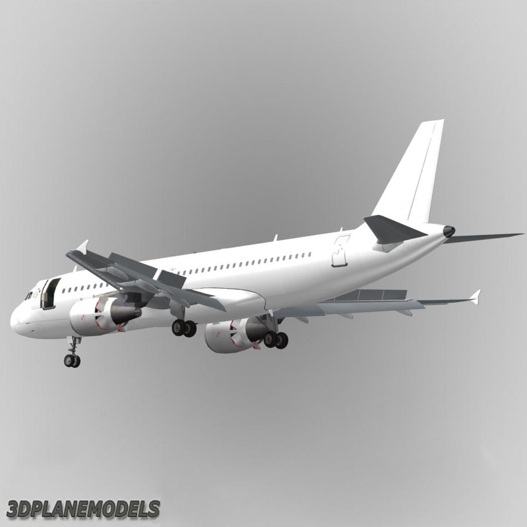 Airbus A320 Generic White 3d Max 7228