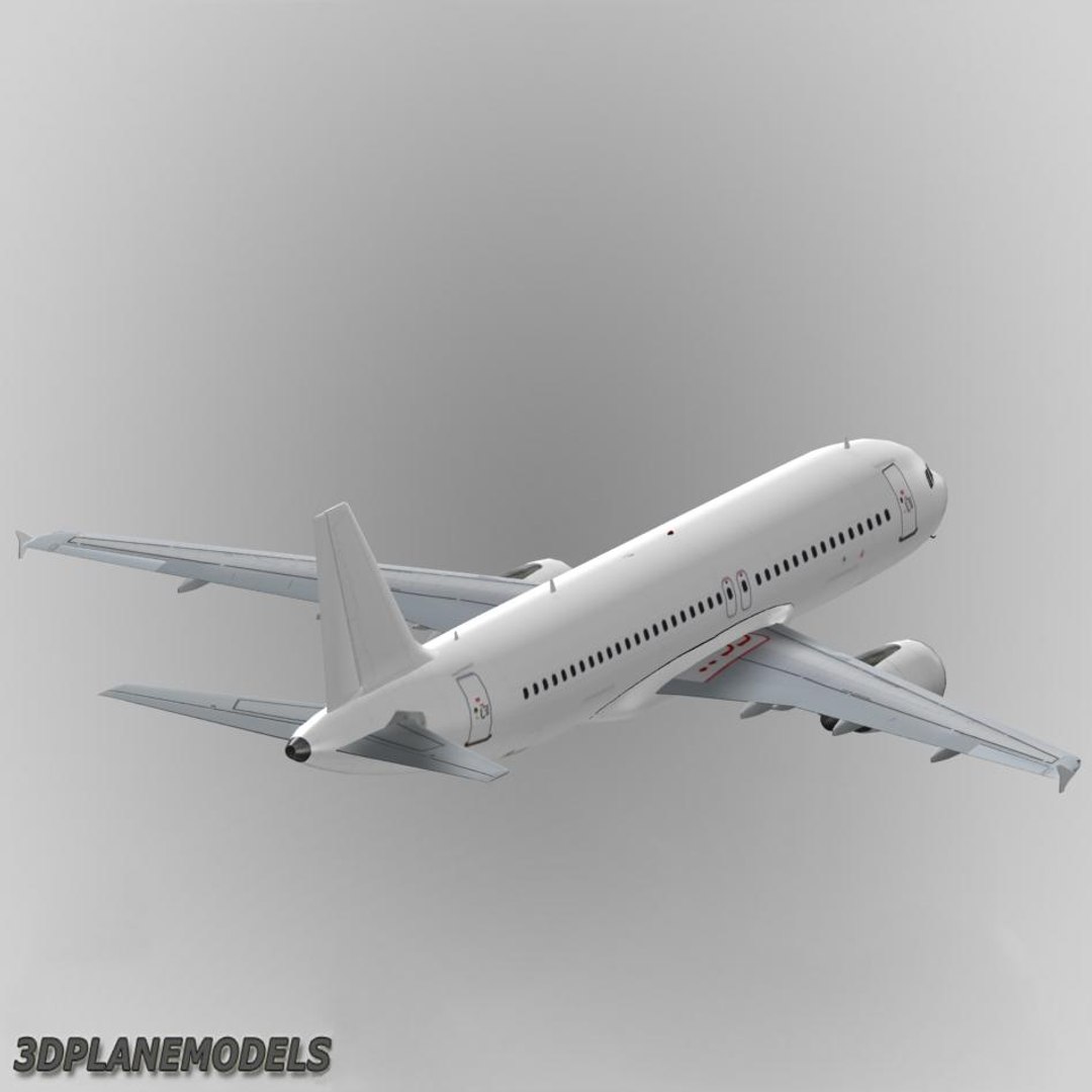 Airbus A320 Generic White 3d Max 9322