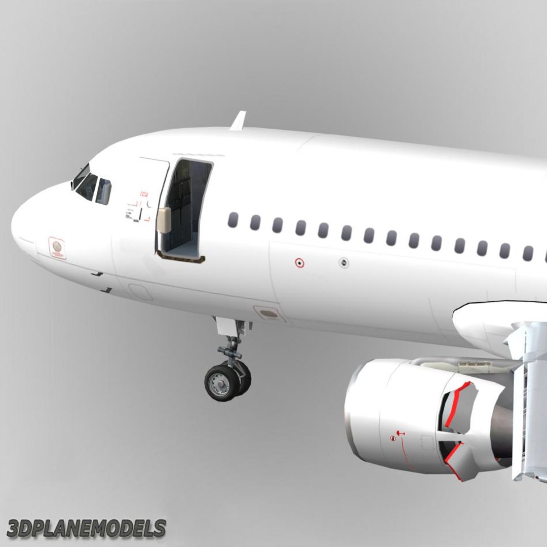 Airbus A320 Generic White 3d Max 5908