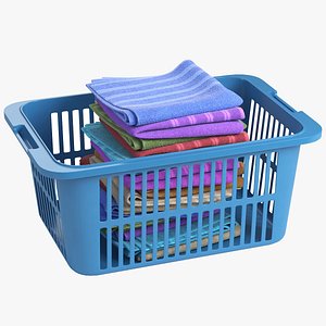 3D Basket Towels V2 model