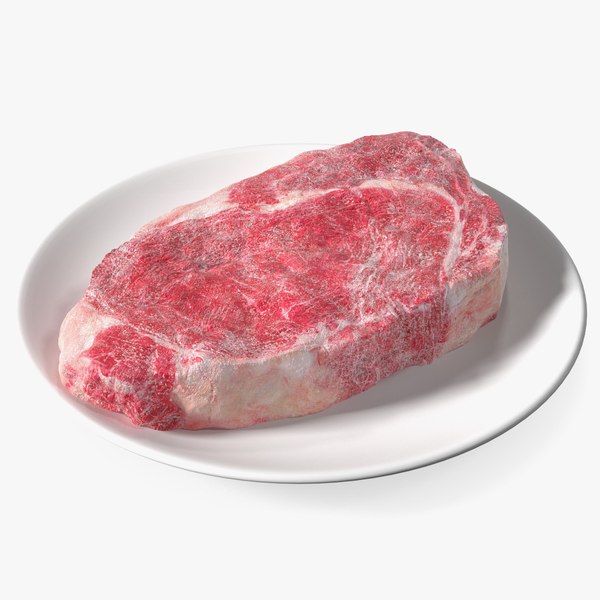 Meat Slice Frozen on Plates 3D model - TurboSquid 1947478