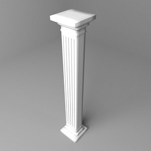 3D model pillar rectangle 5