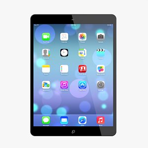 3d model new ipad air space