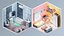 intérieur low poly 1