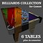 Collezione biliardo low poly
