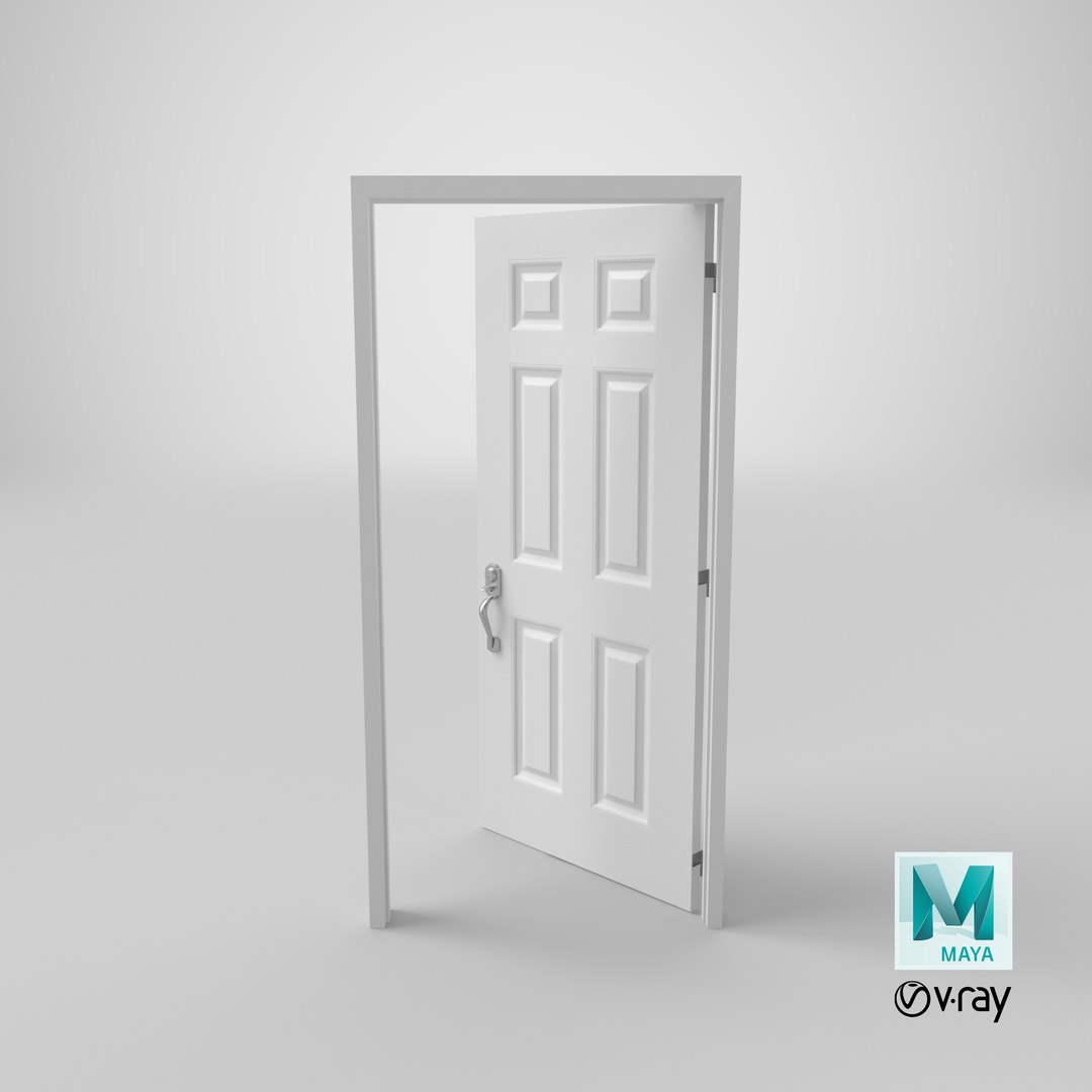 3D Exterior-doors---door-5-ajar - TurboSquid 1246323
