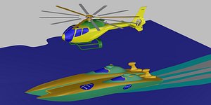helicopter speedboat model