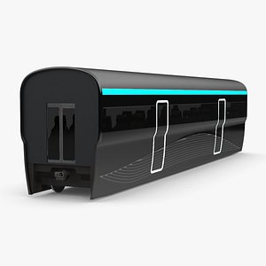 Futuristic Passenger Wagon Black