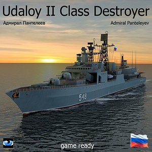 Udaloy II Class Destroyer with Kamov 27