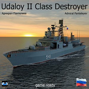 Udaloy II Class Destroyer with Kamov 27