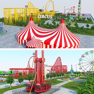 3D Amusement Park Collection