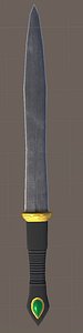 3D model sword pbr