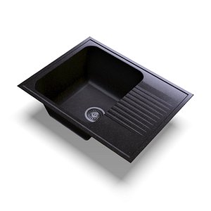 3D sink polygran f-07 black