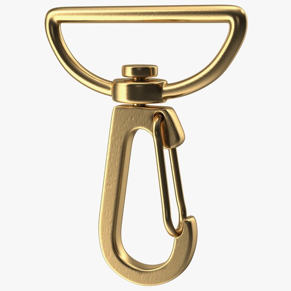 3D Metal Swivel Clasp Snap Hook Gold - TurboSquid 1777150