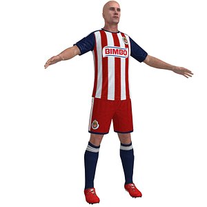 soccer player 3d model