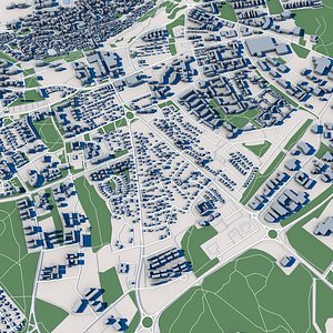 3D Visby City Gotland Sweden model