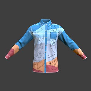 3D Shirt Male05