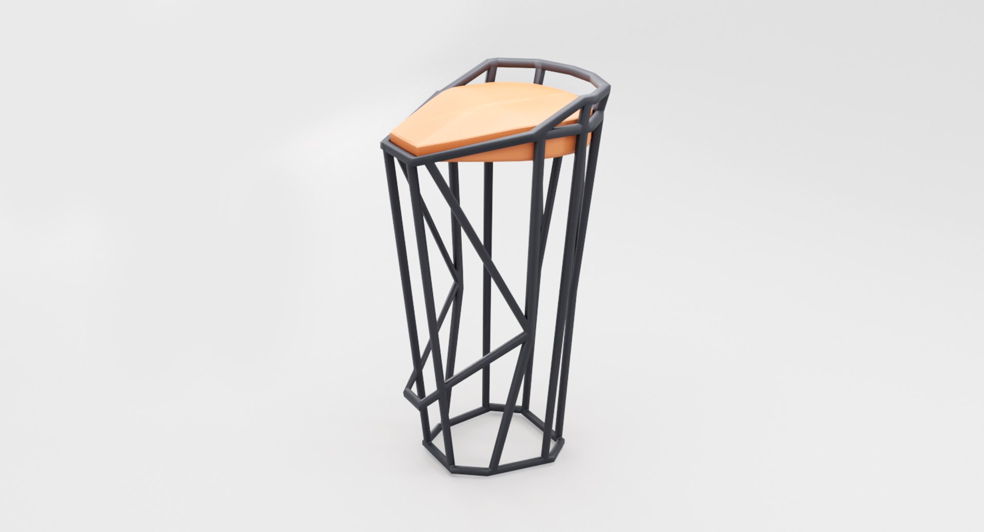 3D Model Modern Minimalistic Octa Stool - TurboSquid 1264986