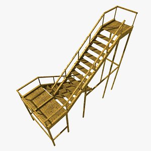 props: metal ladder 3D model