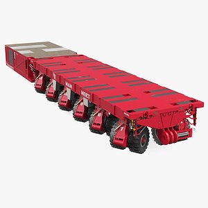 Self-Propelled Modular Transporter Mammoet Rigged