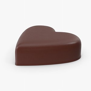 3D Chocolate Heart model