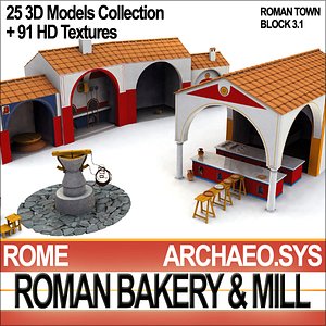 ancient rome bakery roman 3ds