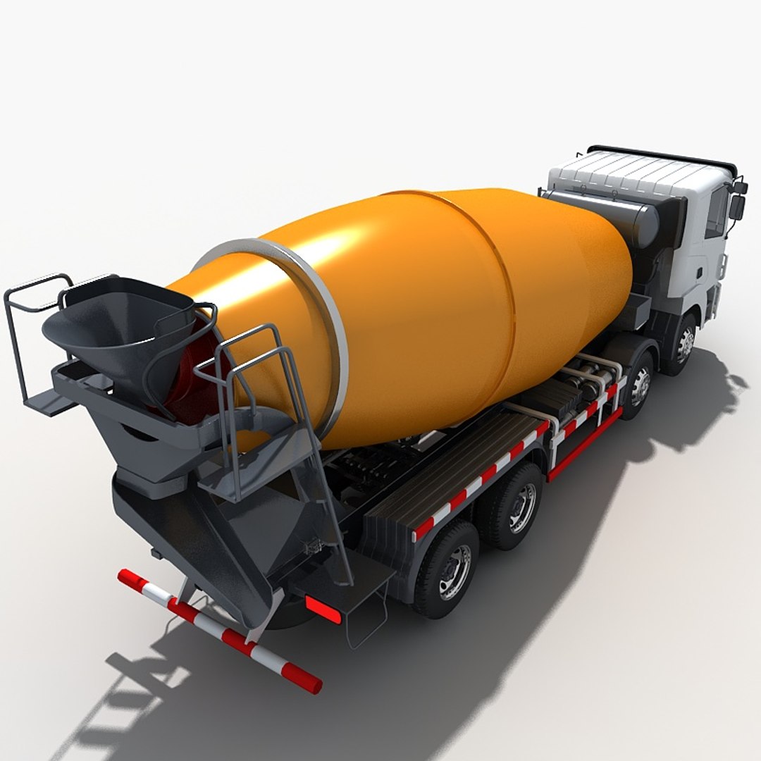 Concrete mixing truck 3D model - TurboSquid 1460435