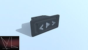 power window buttons 3D