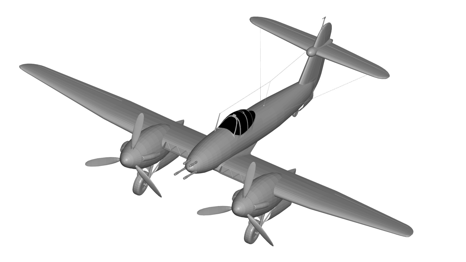 Westland Whirlwind 3D Model - TurboSquid 1989633