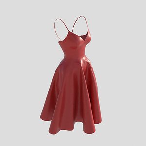 Red Dress 3D model
