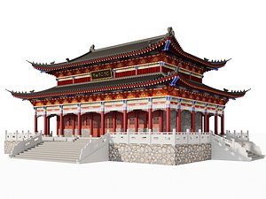 Imperial Palace Temple Hall Pavilion 3D