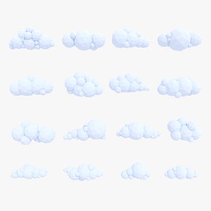 gameready clouds pack 3D model
