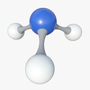 Ammonia  Molecule With PBR 4K 8K