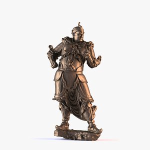 3D Buddhist statues 001 model