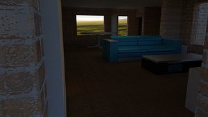 3D house architecture interior exterior