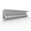 3D Soccer Bench 03 model